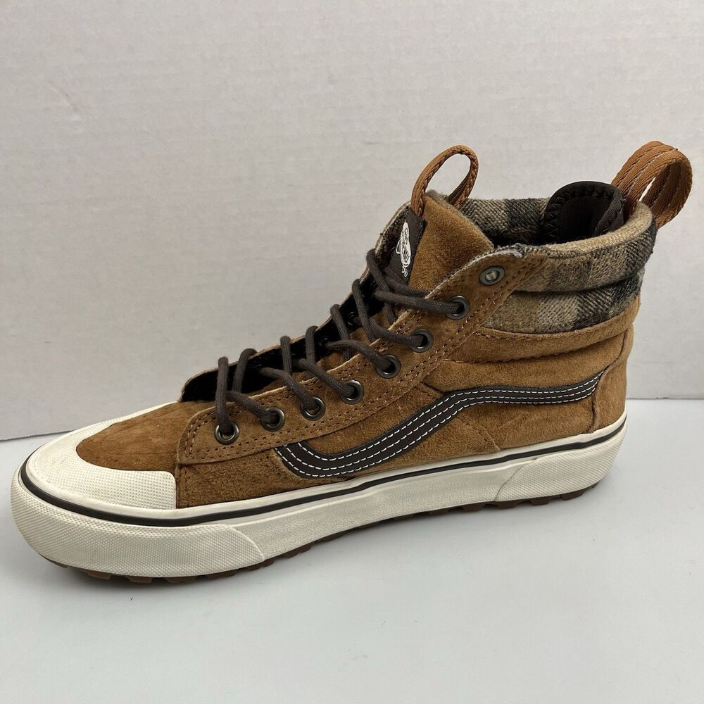 Vans Sk8-Hi MTE 2.0 DX Glazed Ginger Suede Plaid Men’s Size 9 - Picture 8 of 9